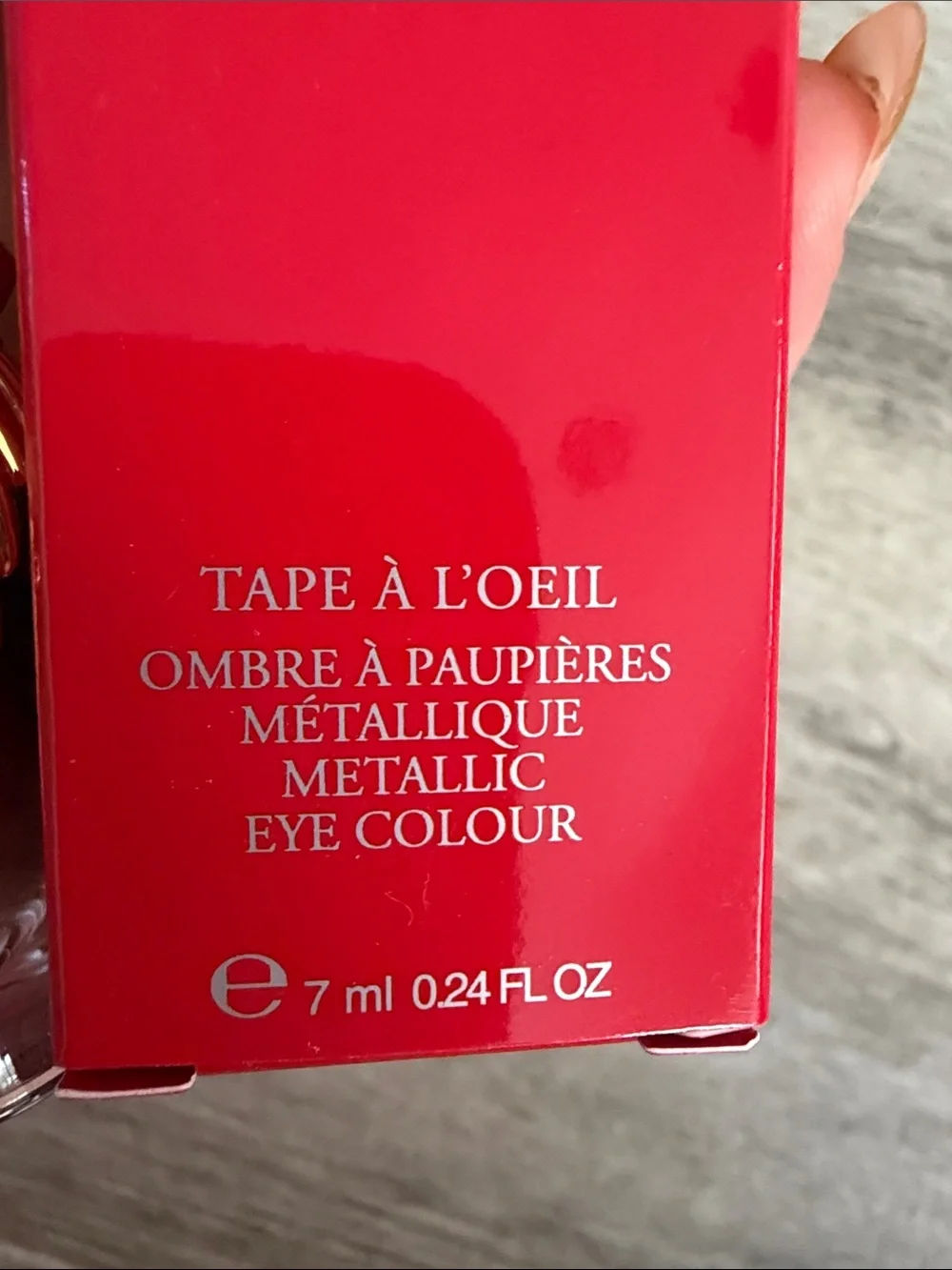 Christian Louboutin Gold Metallic Spike Liquid Eye Color with Red Box